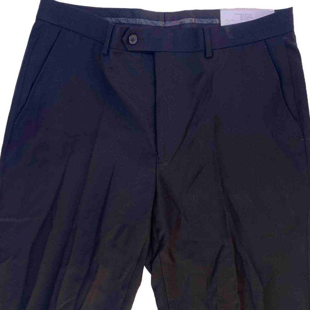 Lauren Ralph Lauren Wool Pants Trousers 34x34 Black Edgewood NWT